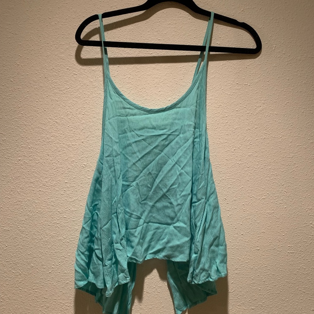Flowy open back tank